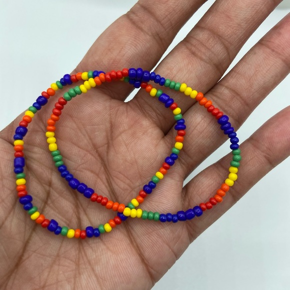 Handmade PRIDE Inspired Glass Seed Bead Bracelets - Picture 7 of 13